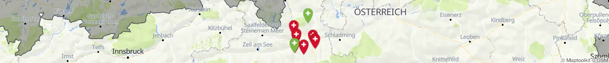 Map view for Pharmacies emergency services nearby Werfenweng (Sankt Johann im Pongau, Salzburg)